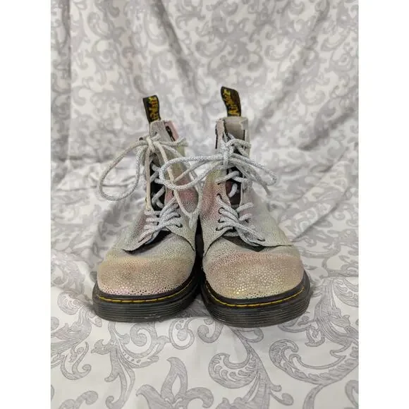 Dr. Martens 1460 Pascal Y Iridescent Lace Up Boots Size 5M/6L - Picture 3 of 12